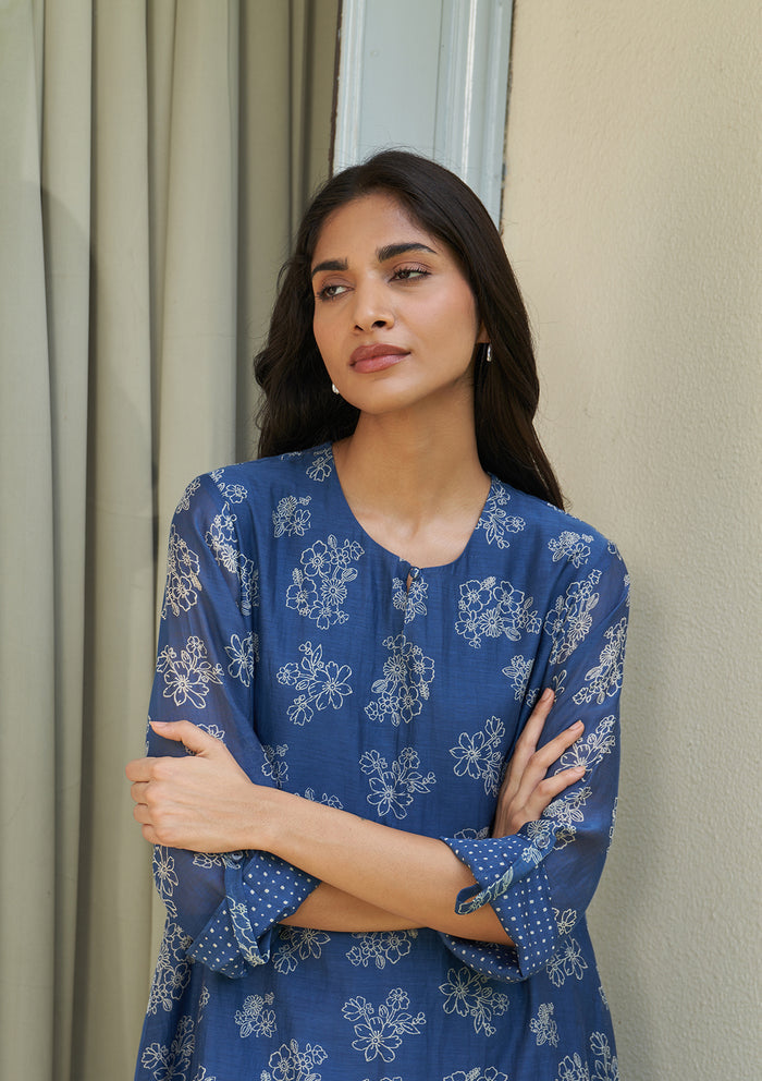 Ocean Blue Floral Co-ord Set