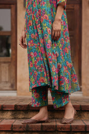 Teal Bloom Co-ord Set