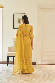 Rue Floral Threadwork Saree