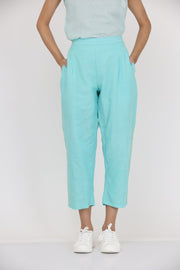 SOLID BLUE STRIGHT PANT