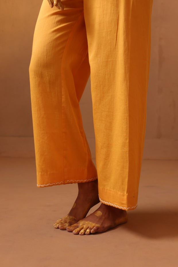 Mango embroiered top and pant