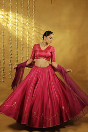 Pink Jaipuri Lehenga