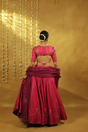 Pink Jaipuri Lehenga Set