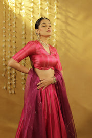 Pink Jaipuri Lehenga Set