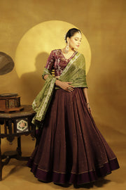 Purple Sitara Lehanga Set