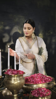 White Tara  Sharara Set