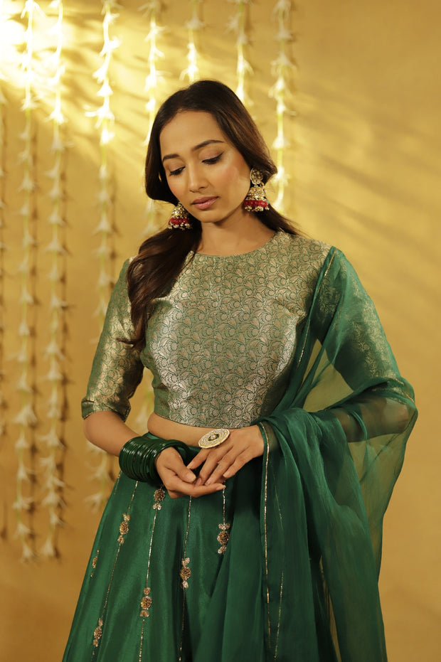 Green Baag Lehenga