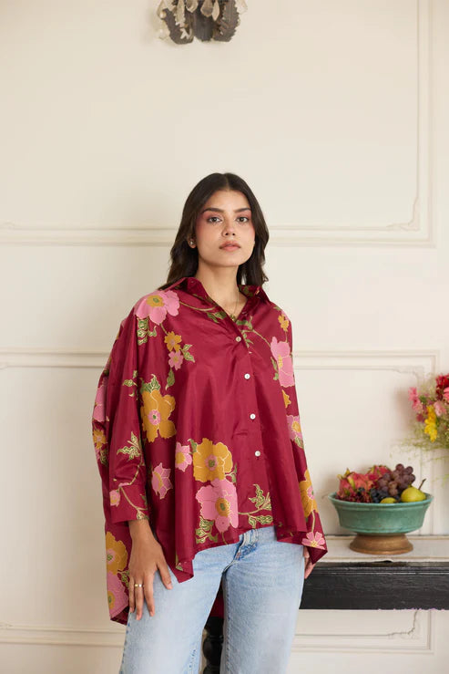 Gia Maroon Shirt
