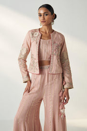 SADHANA BLUSH PINK JACKET SHARARA SET