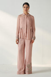 VANI BLUSH PINK SHIRT PANT SET