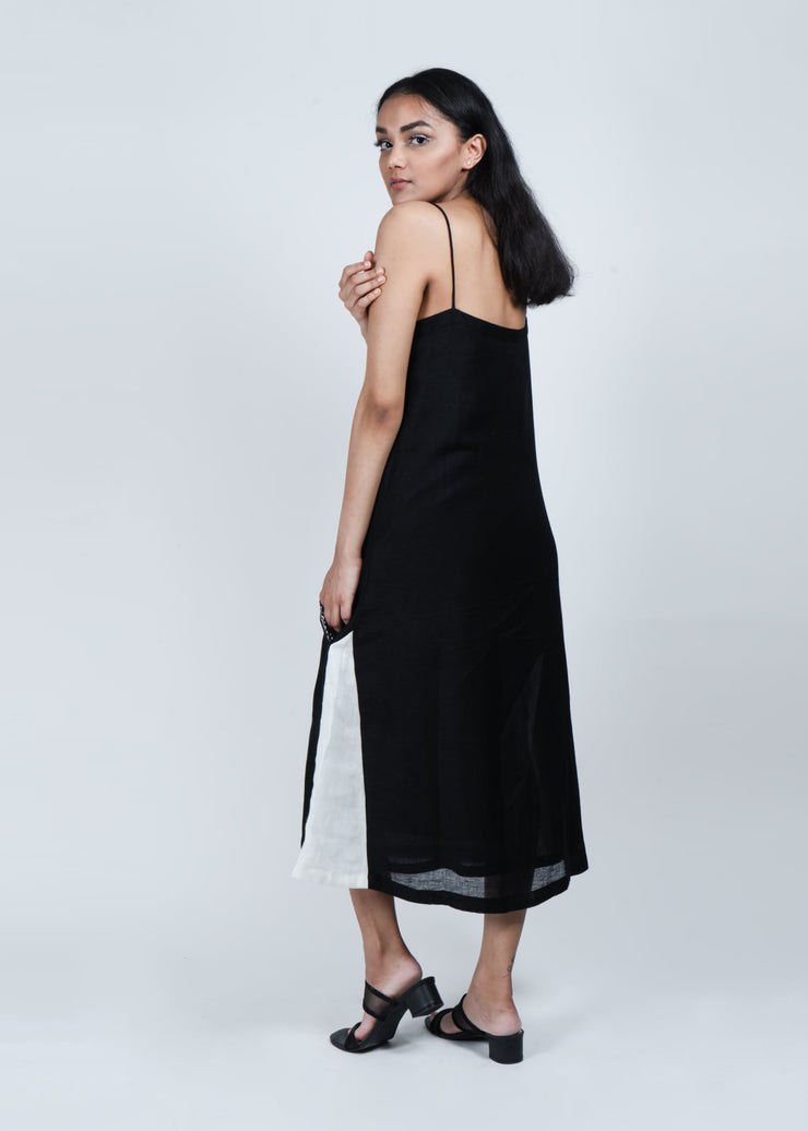 black A line dress