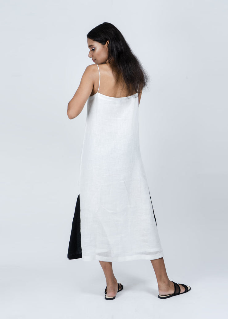 white A line dress