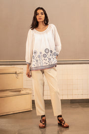 Metheny embroidered top