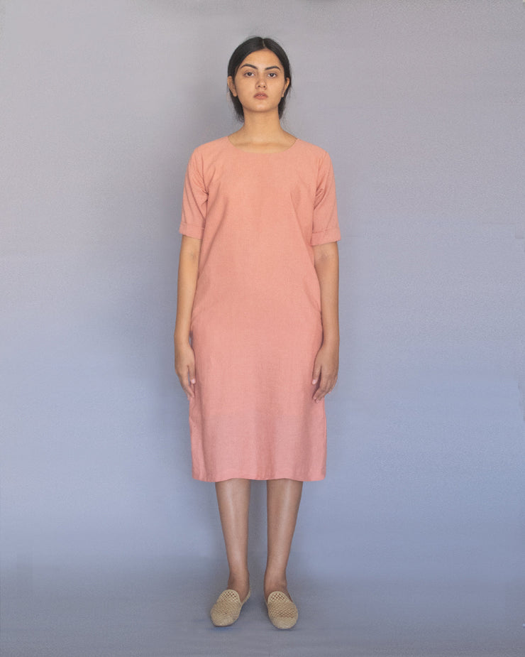 Coral Cocoon Dress