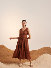 Sleeveless Linen Dress