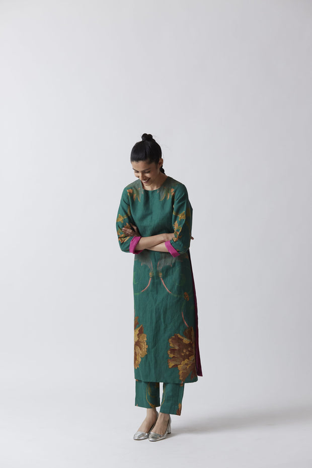 RHODE LINEN KURTA SET