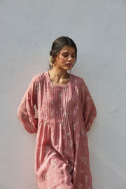 handwoven cotton silk comfort fit pintuck, co-ord set