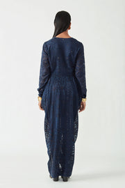 OSCAR EMBROIDERED DRESS WITH LYCRA TIGHTS