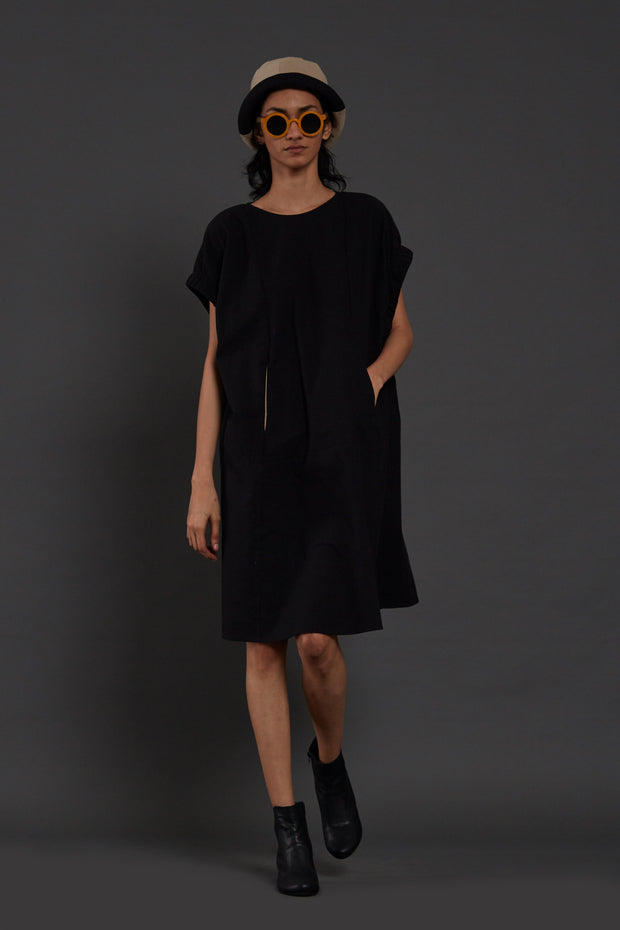 Midi length shift dress