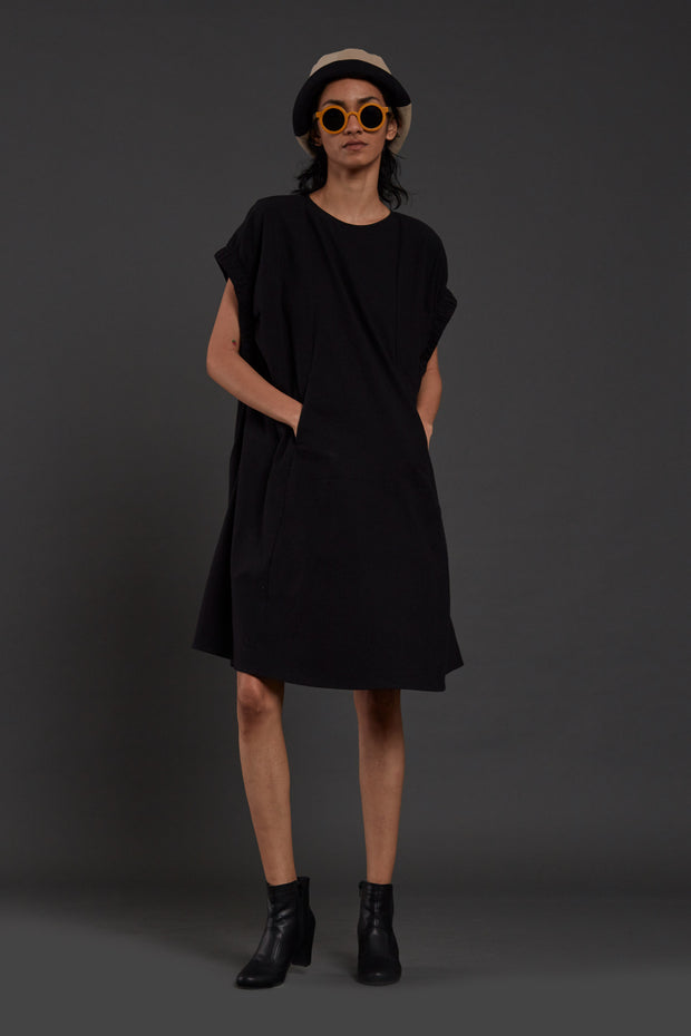 Midi length shift dress