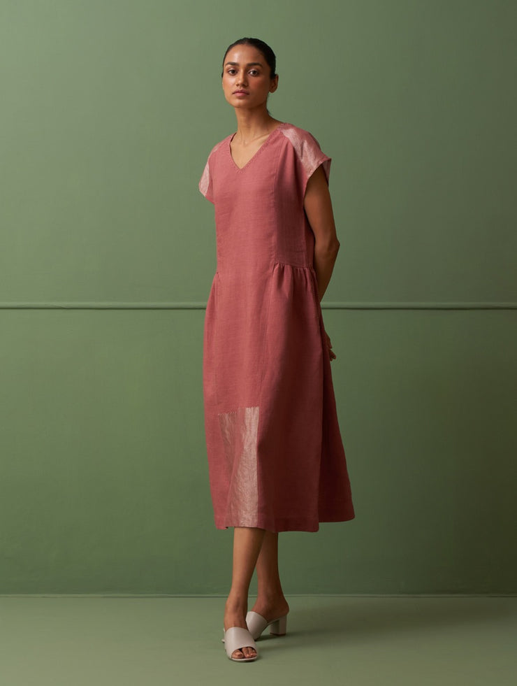 Zohra Linen Dress - Terra