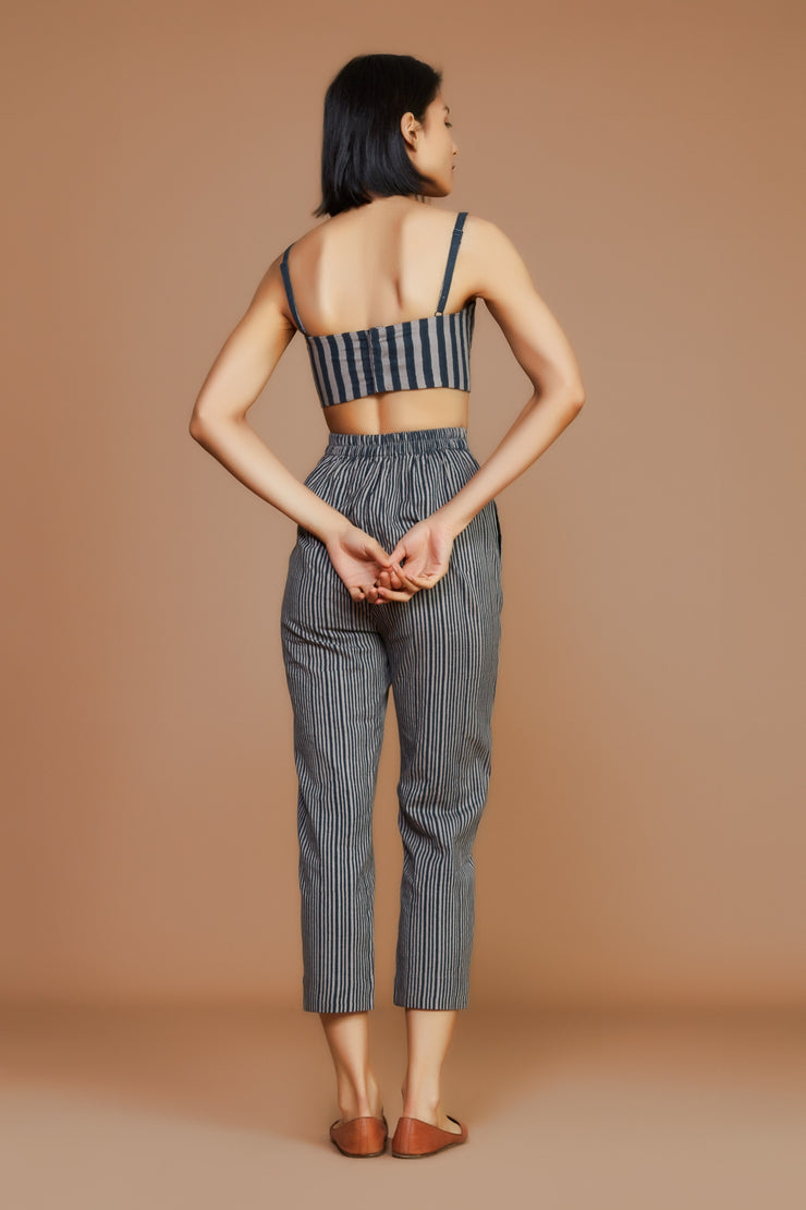 Grey with Charcoal Striped SE Pants