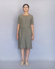 Olive Cocoon Dress