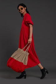 Red Raglan Dress
