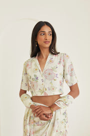 Amore Ivory Mulberry Silk Blouse