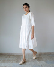 White Side Panel Dress